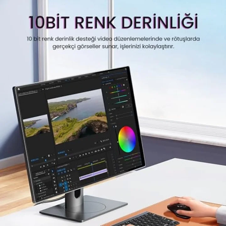 8K/4K 60 Hz Displayport V1.2 Kablo 1.5 Metre