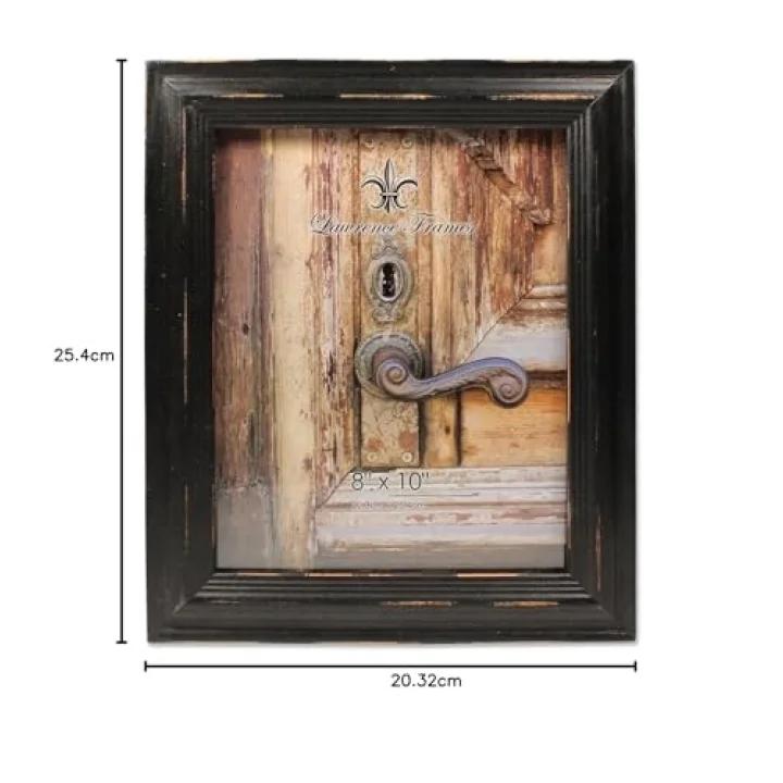 8x10 Yıpranmış Siyah Ahşap Resim Çerçevesi