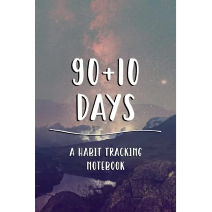 90 + 10 Days: A habit and goal-tracking notebook, Night sky