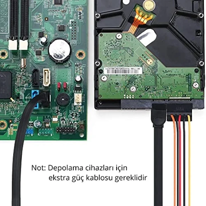 90 Derece Sata 3.0 Disk Kablosu 50 cm