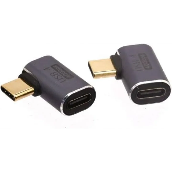 90 Derece Type-C Çevirici USB 4 40 Mbps Dik Type-C Çevirici