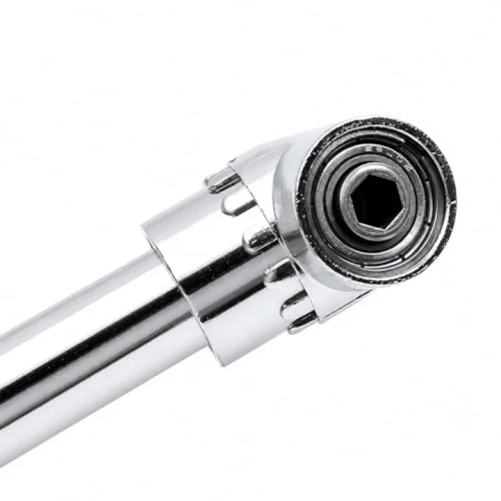 90 Derece Vidalama Köşe Adaptörü 360° Döner Başlıklı Matkap Aparatı Dar Alan Vida Sıkma Ucu 6.35mm Hex Şaft Profesyonel Açılı Adaptör