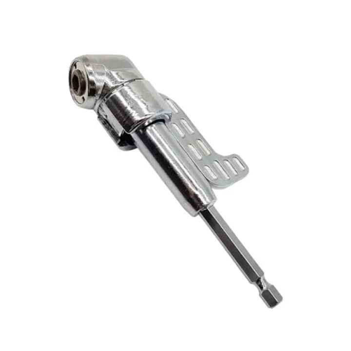 90 Derece Vidalama Köşe Adaptörü 360° Döner Başlıklı Matkap Aparatı Dar Alan Vida Sıkma Ucu 6.35mm Hex Şaft Profesyonel Açılı Adaptör