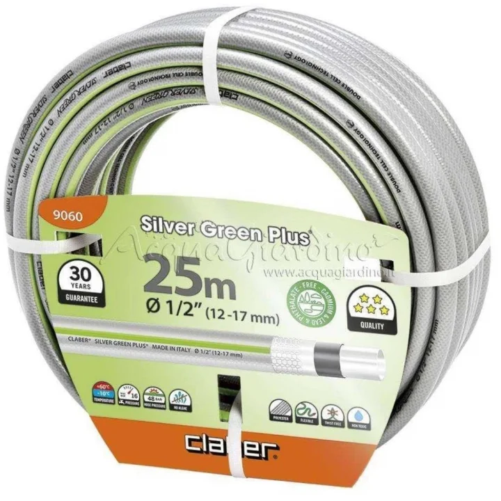 9060 Silver Green Plus Hortum 1/2İnç, 25 Metre