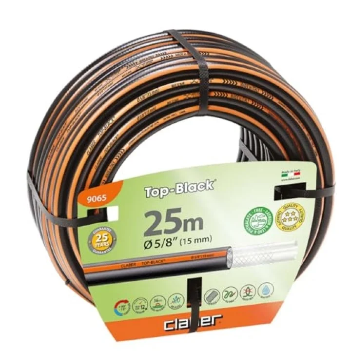 9065 Top Black Sulama Hortumu, 25 M, 5/8”