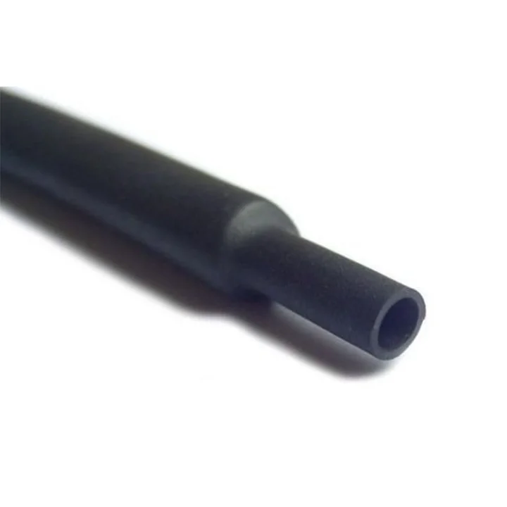 9.5mm Isı ile Daralan Makaron 2 Metre Siyah Kalın Kablo İzolasyon ve Koruma 2:1 Daralma Oranı