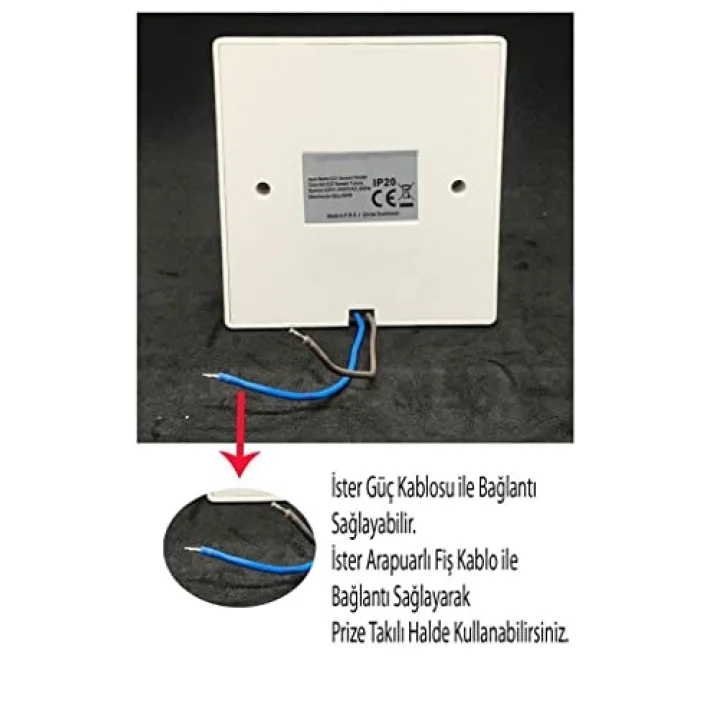 9W (60W) 360 Derece Hareket Sensörlü Lamba Beyaz 6500K E27