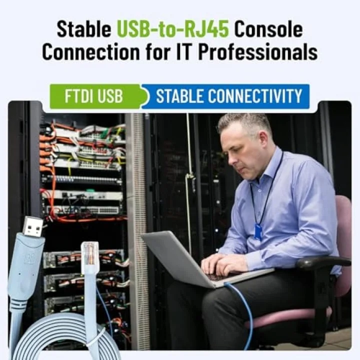 A-5238A Usb Cisco Konsol Consol Rj45 CH340 Kablosu - 1.8 M
