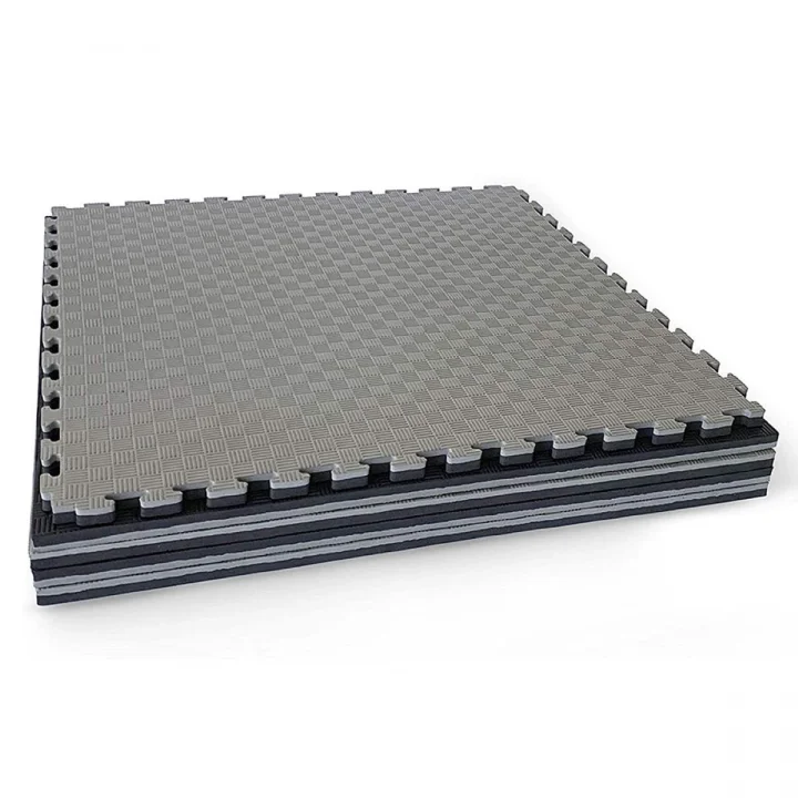A KALİTE GRİ SİYAH 26MM 100X100 TATAMİ ZEMİN MİNDERİ