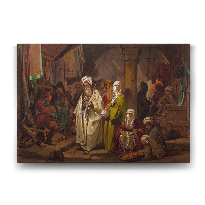 A. Preziosi - The Grand Bazaar Tablosu - 100x70cm