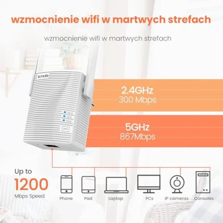 A18 Kablosuz Ağ Genişletici AC1200 WiFi