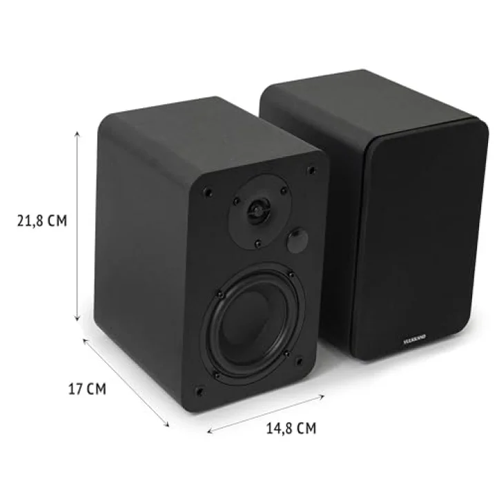A4 ARC Aktif Hoparlör Siyah (HDMI ARC, RCA, Bluetooth, Optik, USB, Sub Out)