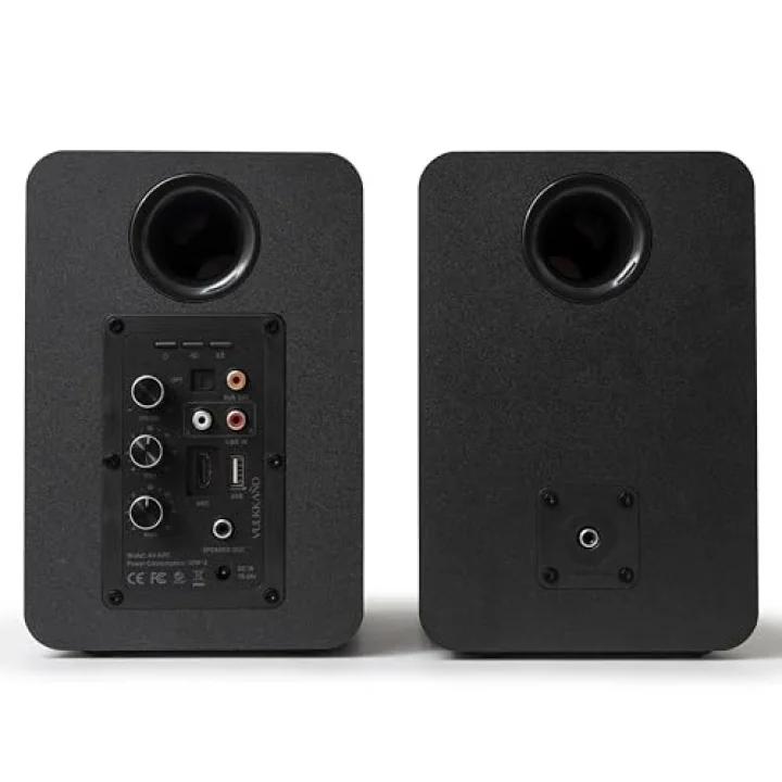 A4 ARC Aktif Hoparlör Siyah (HDMI ARC, RCA, Bluetooth, Optik, USB, Sub Out)