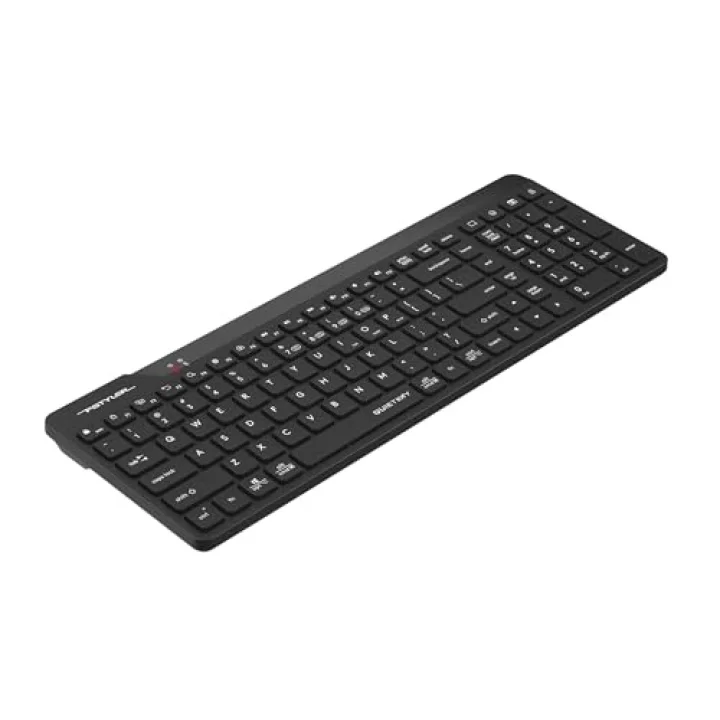 A4 TECH FBK23 AS Bluetooth+2.4Ghz Kablosuz Q Türkçe FN-Multimedya Sessiz Ultra İnce Özellikli Emoji Tuşlu ve Uyku Engelle Modlu Siyah Klavye