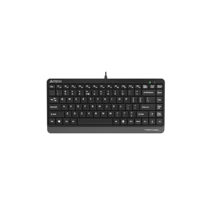 A4 Tech FK11 Q Türkçe Usb Fn-Multimedya Mini Siyah/Gri Klavye