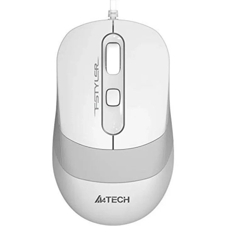 A4 Tech FM10 Optik 1600 DPI,4 Buton, Çözünürlük ayarlamalı Beyaz Mouse