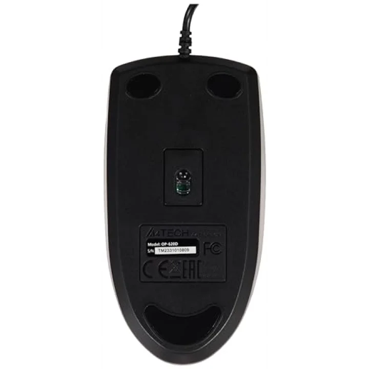 A4 Tech Op-620D, USB Optik Mouse, 2X Buton, 4 Yönlü Scroll, Siyah