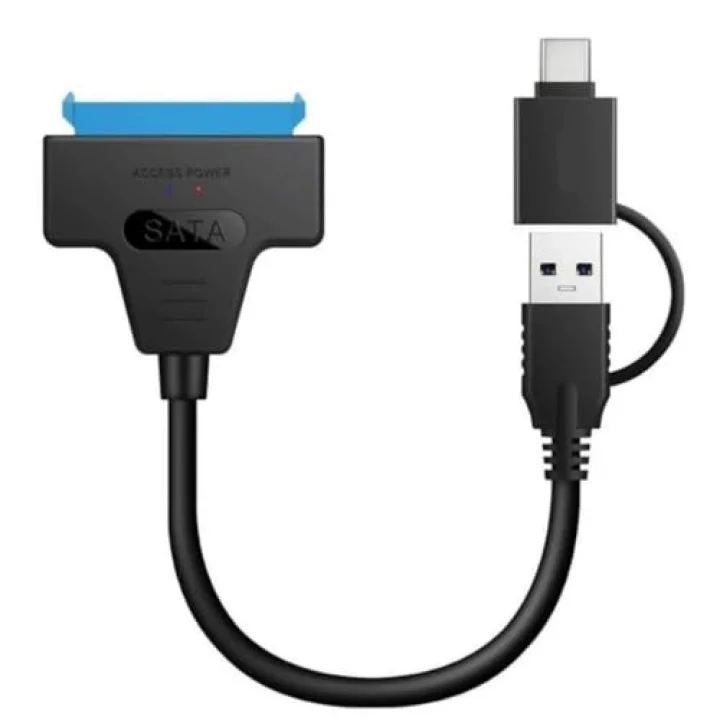 A4204 2in1 USB 3.0 Type-C To 2.5 inç Sata Hdd Ssd Çevirici Dönüştürücü