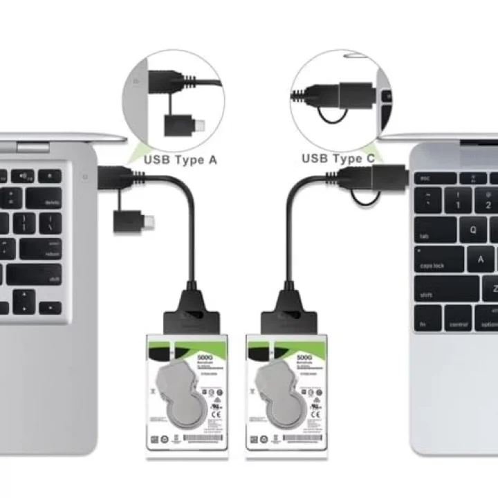 A4204 2in1 USB 3.0 Type-C To 2.5 inç Sata Hdd Ssd Çevirici Dönüştürücü