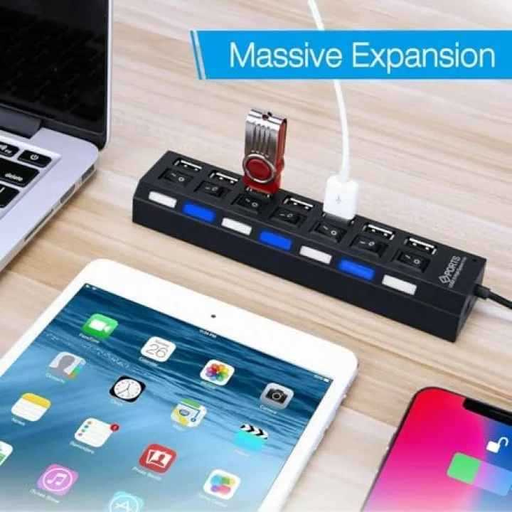 A4874-7 Portlu Usb 2.0 Hub Switch Çoklayıcı Çoğaltıcı
