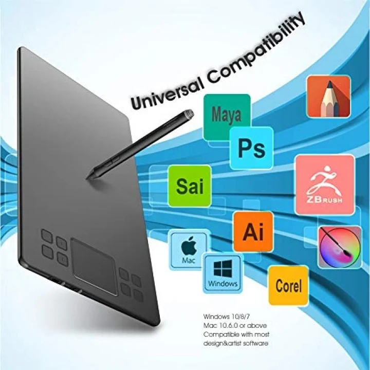 A50 10 x 6 Grafik Tablet