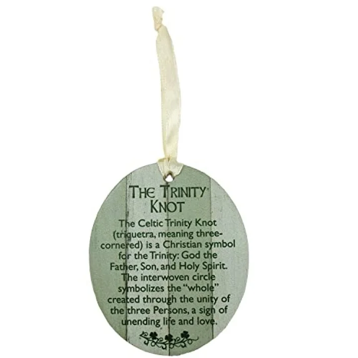 Abbey & CA Hediye Trinity Düğüm MDF Süsleme Krem Kurdele Hediye Kutulu