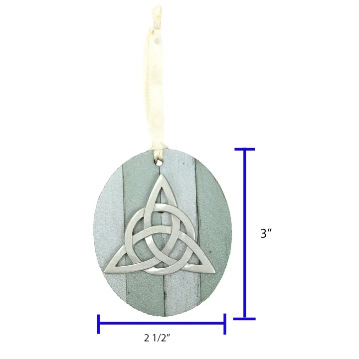 Abbey & CA Hediye Trinity Düğüm MDF Süsleme Krem Kurdele Hediye Kutulu
