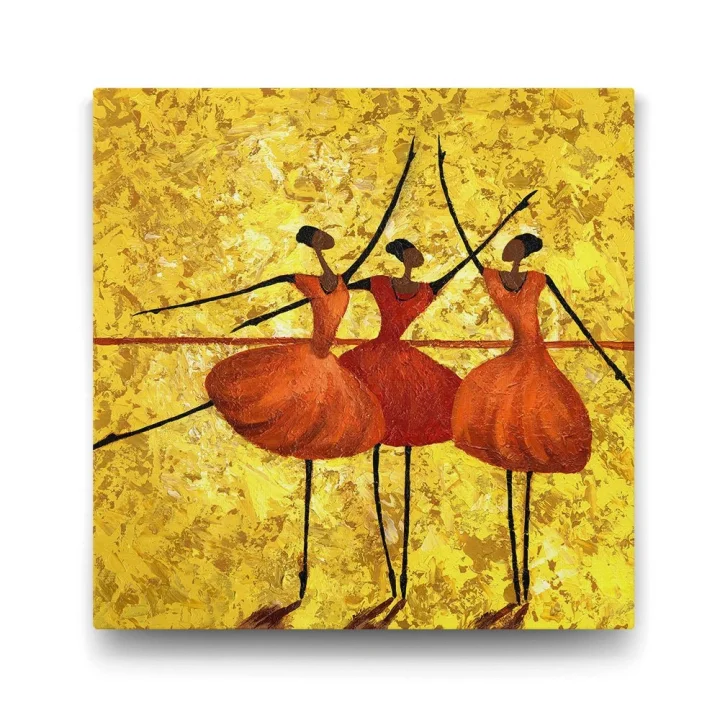 Abstract Balerinler Tablosu - 50x50cm