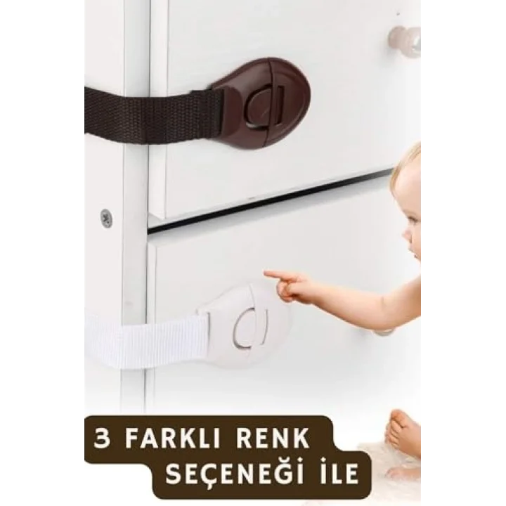 Abuy 10 Adet Bebek Çocuk Güvenlik Dolap Ve Çekmece Kilidi