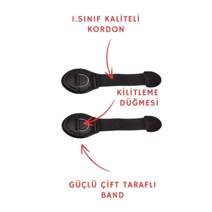 Abuy 10 Adet Bebek Çocuk Güvenlik Dolap Ve Çekmece Kilidi