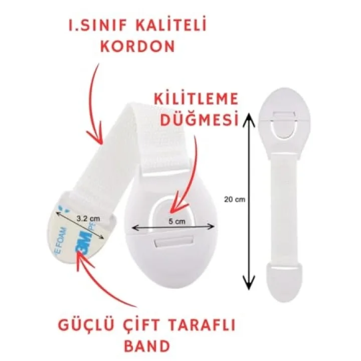 Abuy 15 Adet Bebek Çocuk Güvenlik Dolap Ve Çekmece Kilidi