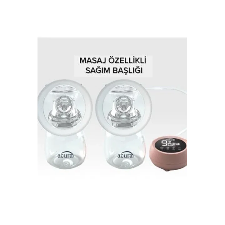 AC-3020 Şarjlı LCD Ekranlı Biberon Özellikli Çiftli Gögüs Pompası
