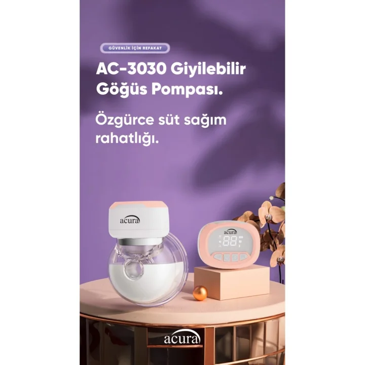AC-3030 Giyilebilir Göğüs Pompası 150ml, AC-3030