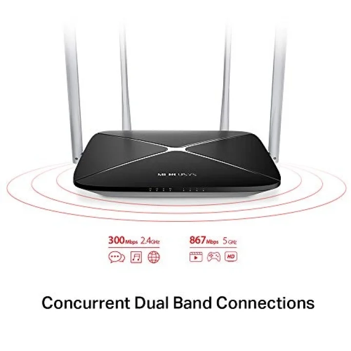 AC12, AC1200 Mbps, MU-MIMO, Beamforming, All-in-one( Router, Access Point, Range Extender) Modları, WPA3, Mobil Uygulama ile Kolay Kurulum, Dual-Band Wi-Fi 5 Router