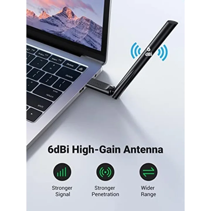 AC650 5GHz / 2.4GHz Dual Band USB 2.0 Wi-Fi Adaptör