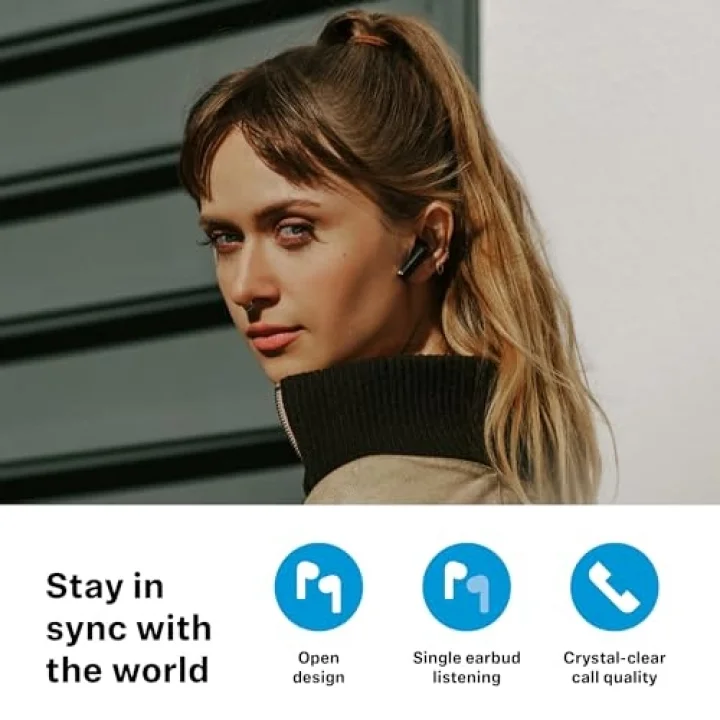 Accentum Open True Wireless Kulak İçi Kulaklık, Krem