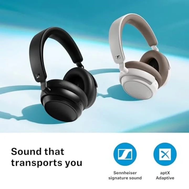 ACCENTUM Plus Wireless, Hibrit Adaptif ANC, Kablosuz Kulak Üstü Bluetooth Kulaklık, Beyaz
