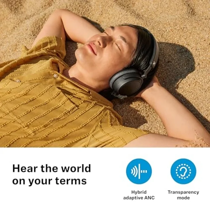 ACCENTUM Plus Wireless, Hibrit Adaptif ANC, Kablosuz Kulak Üstü Bluetooth Kulaklık, Beyaz