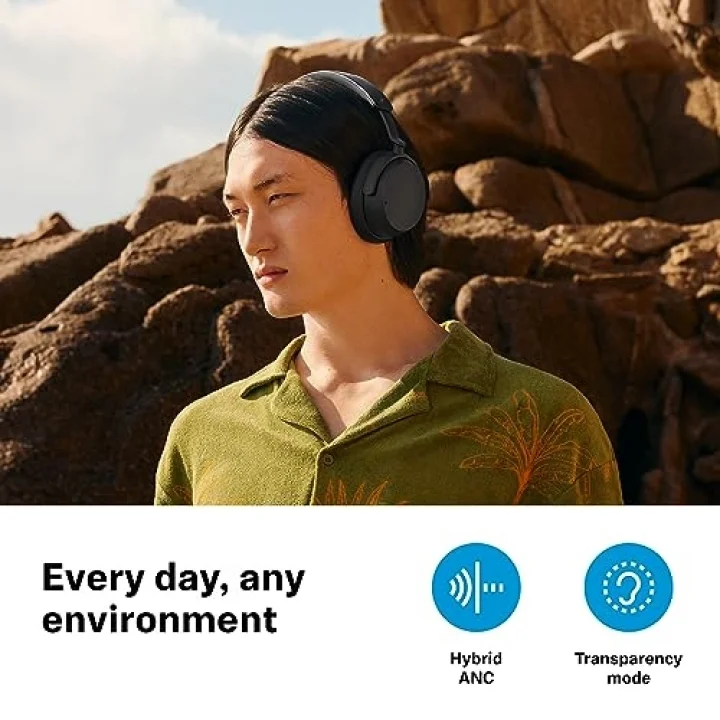 ACCENTUM Wireless Kablosuz Kulak Üstü Kulaklık (Siyah)