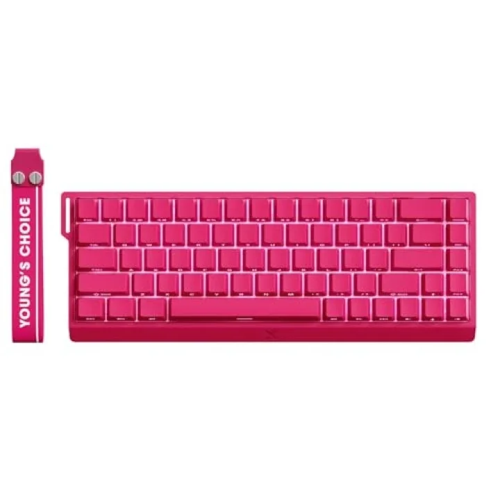 Ace68 E-sport Rose Red 65 HE Uranus Manyetik Switch eSports RGB Hotswap Mekanik Gaming Klavye