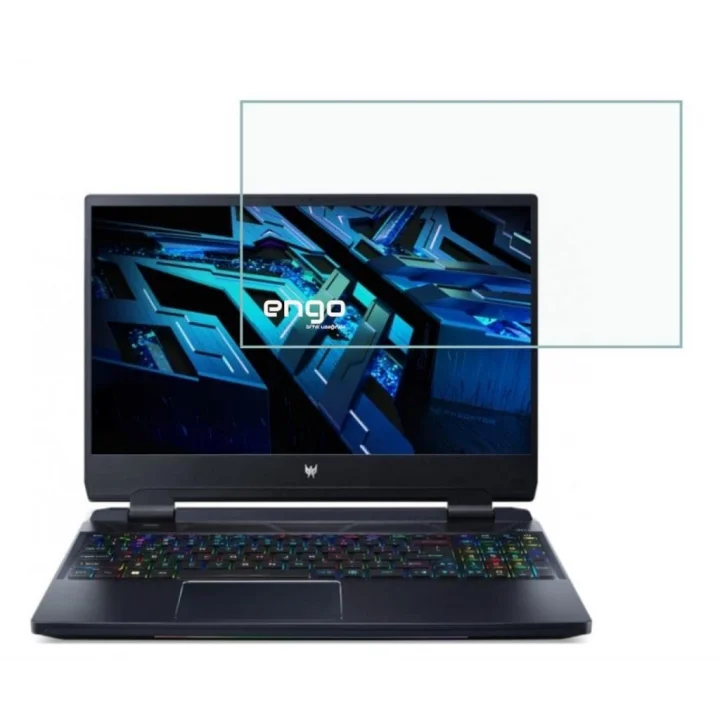 Acer Predator Helios 300 15.6 İnç İle Uyumlu Ekran Koruyucu Notebook, 9H Temperli Kırılmaz Esnek Nano Cam, Çizilmeye Ve Darbeye Dayanıklı Laptop Koruma, HD Şeffaf