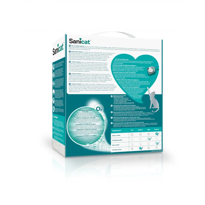 Active White Lotus Çiçeği Topaklanan Kedi Kumu 6L