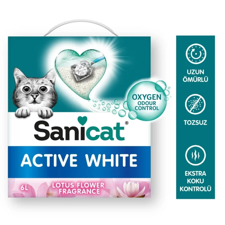 Active White Topaklanan Kedi Kumu (Kokusuz) 10L