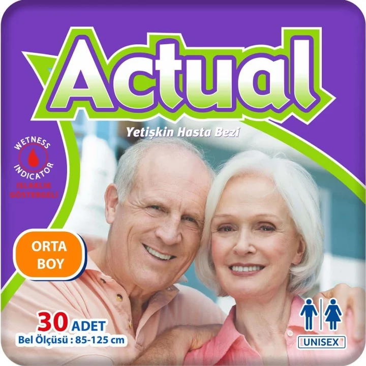 Actuel Belbantlı Hasta Bezi Large 30lu Büyük