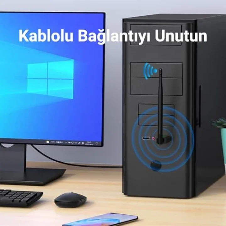 AD082 300 Mbps USB Wireless Adaptör Wifi Alıcı Verici Access Point