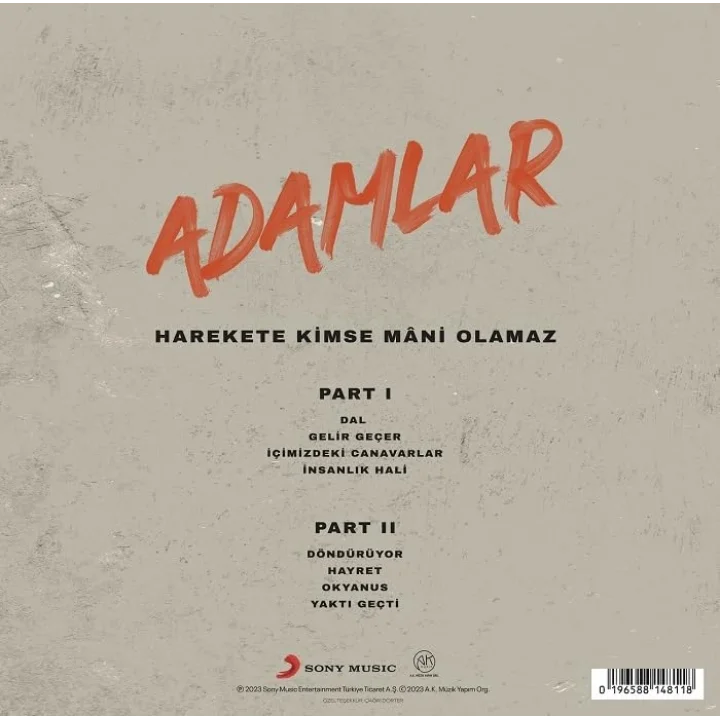 Adamlar Harekete Kimse Mâni Olamaz - Plak