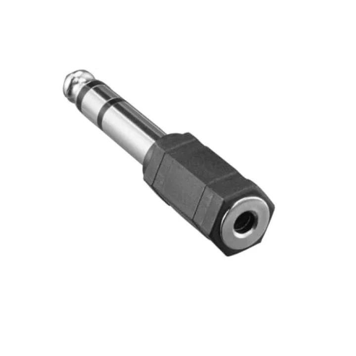 Adaptör 6.3mm Stereo Fiş - 3.5mm Stereo Soket