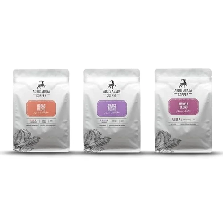 Addis Ababa Coffee - Etiyopya 3lü Kahve Deneme Seti 750 Gr. (French Press)