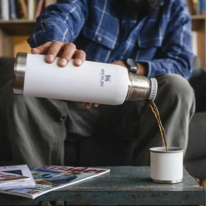 Adventure To-Go Termos 1 Litre - Beyaz (Polar) | Paslanmaz Çelik