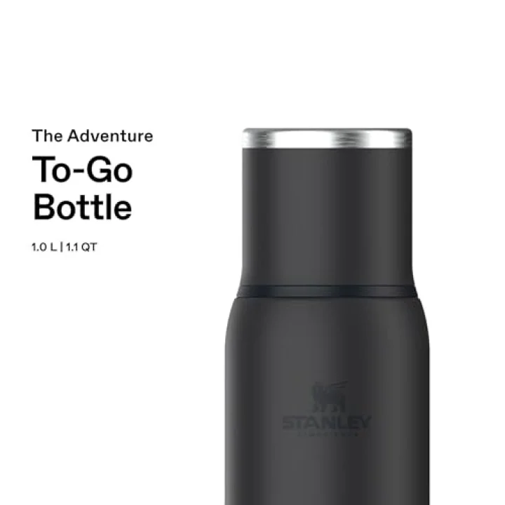 Adventure To-Go Termos 1 Litre - Siyah 2.0 | Paslanmaz Çelik
